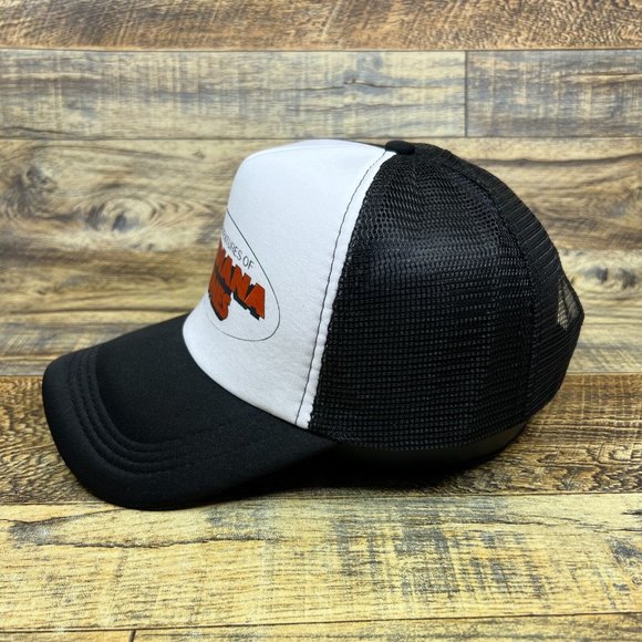 The Adventures of Indiana Jones Mens Trucker Hat Black Snapback Retro Video Game - Picture 4 of 8